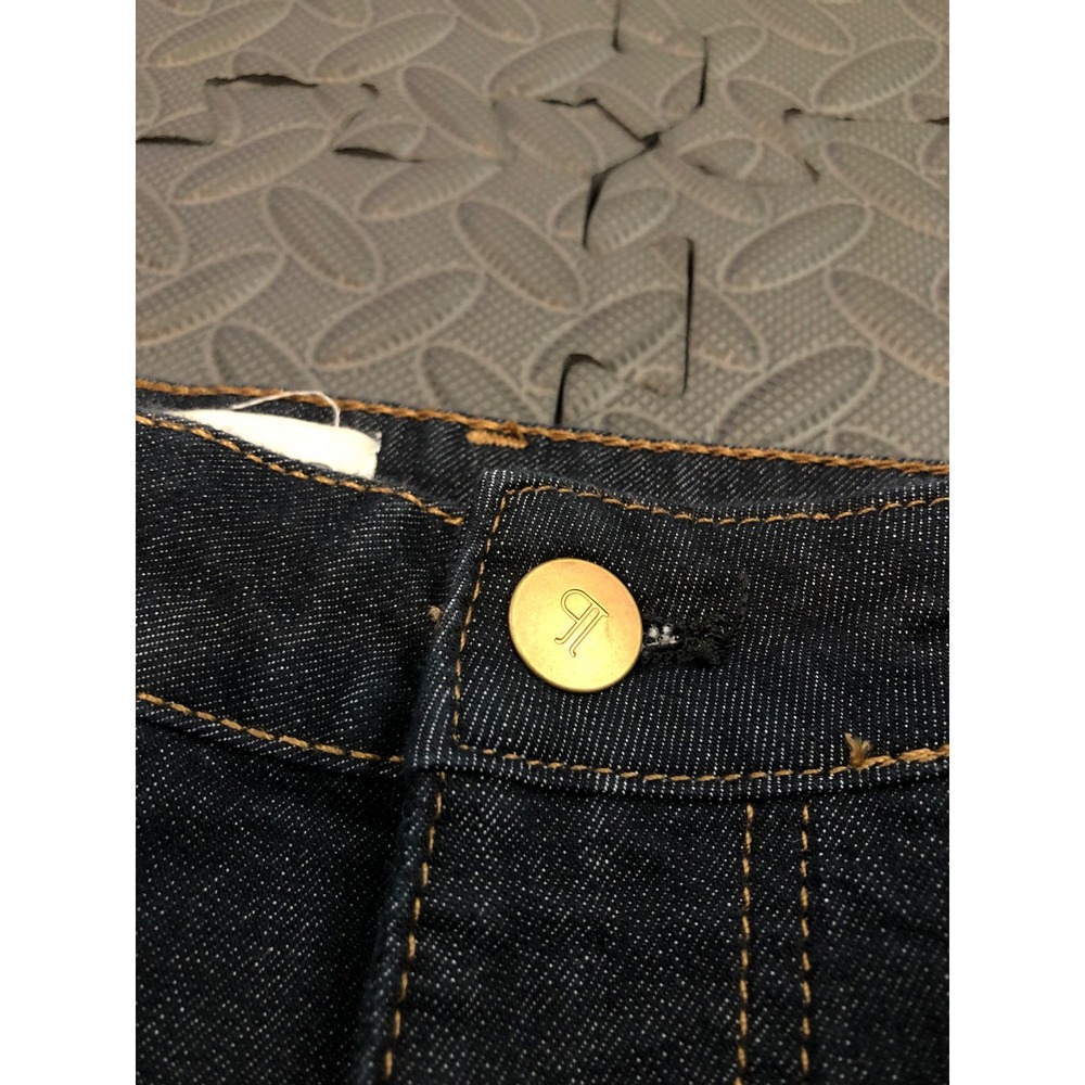 Pilcro Jeans Womens 32 Blue Dark Wash Flare Split Hem Denim Pants - Picture 3 of 10